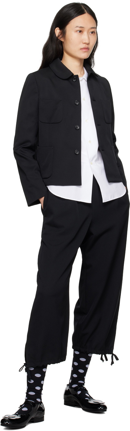 Comme des Garçons Girl Black Drawstring Trousers