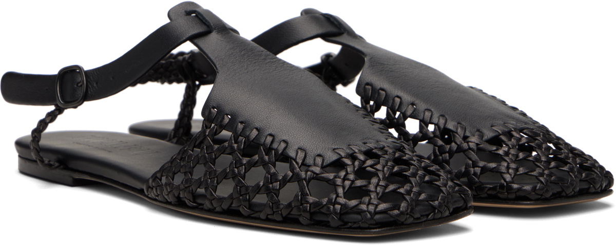 HEREU Black Reixa Sandals