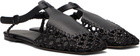 HEREU Black Reixa Sandals