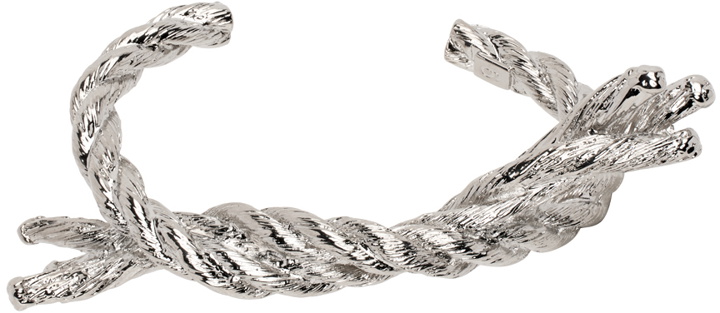 Photo: MM6 Maison Margiela Silver Knit Bracelet