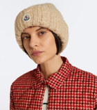 Moncler Cable-knit alpaca and wool-blend beanie