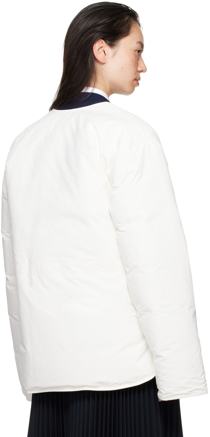 Jil Sander White Vented Down Jacket