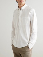 Sid Mashburn - Button-Down Collar Pima Cotton-Piqué Half-Placket Shirt - White