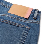 Acne Studios - River Tapered Paint-Splattered Stretch-Denim Jeans - Men - Mid denim