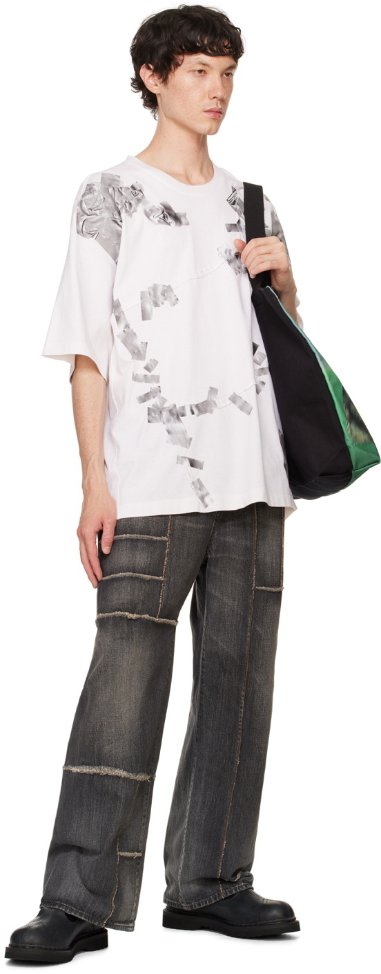doublet White Gaffer Tape Repair T-Shirt Doublet