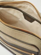 TOM FORD - Logo-Embossed Leather-Trimmed Cotton-Canvas Messenger Bag