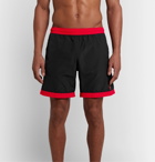 Alexander McQueen - Mid-Length Colour-Block Swim Shorts - Black