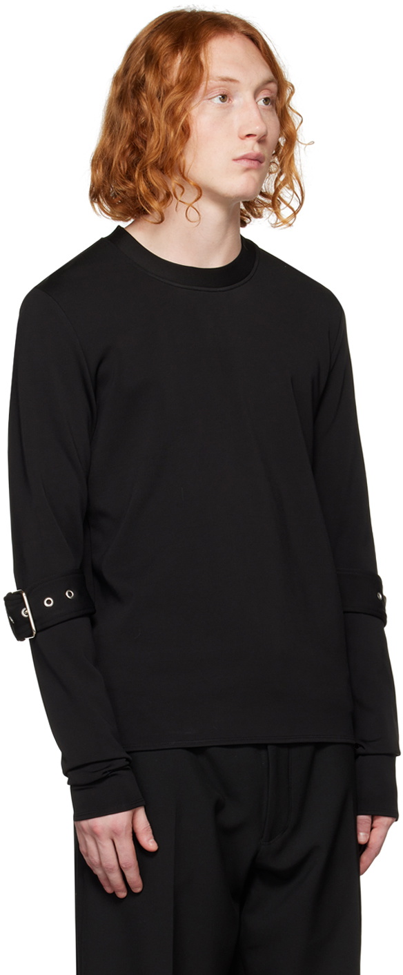 Maximilian Davis Black Stride Sweater