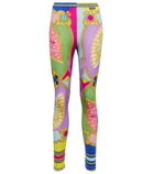 Versace - I Ventagli high-rise leggings