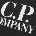 C.P. Company Undersixteen Men's Front Logo Arm Lens Sweat in Black