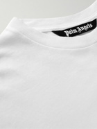 Palm Angels - Logo-Print Cotton-Jersey T-Shirt - White