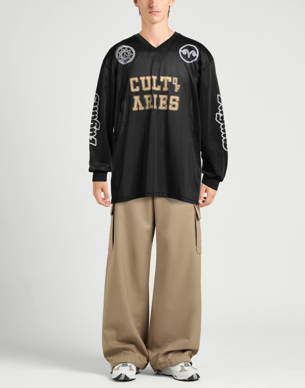 Aries Mens T-shirt in Black
