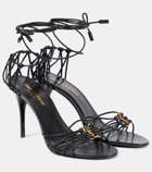 Saint Laurent Babylone 90 leather sandals