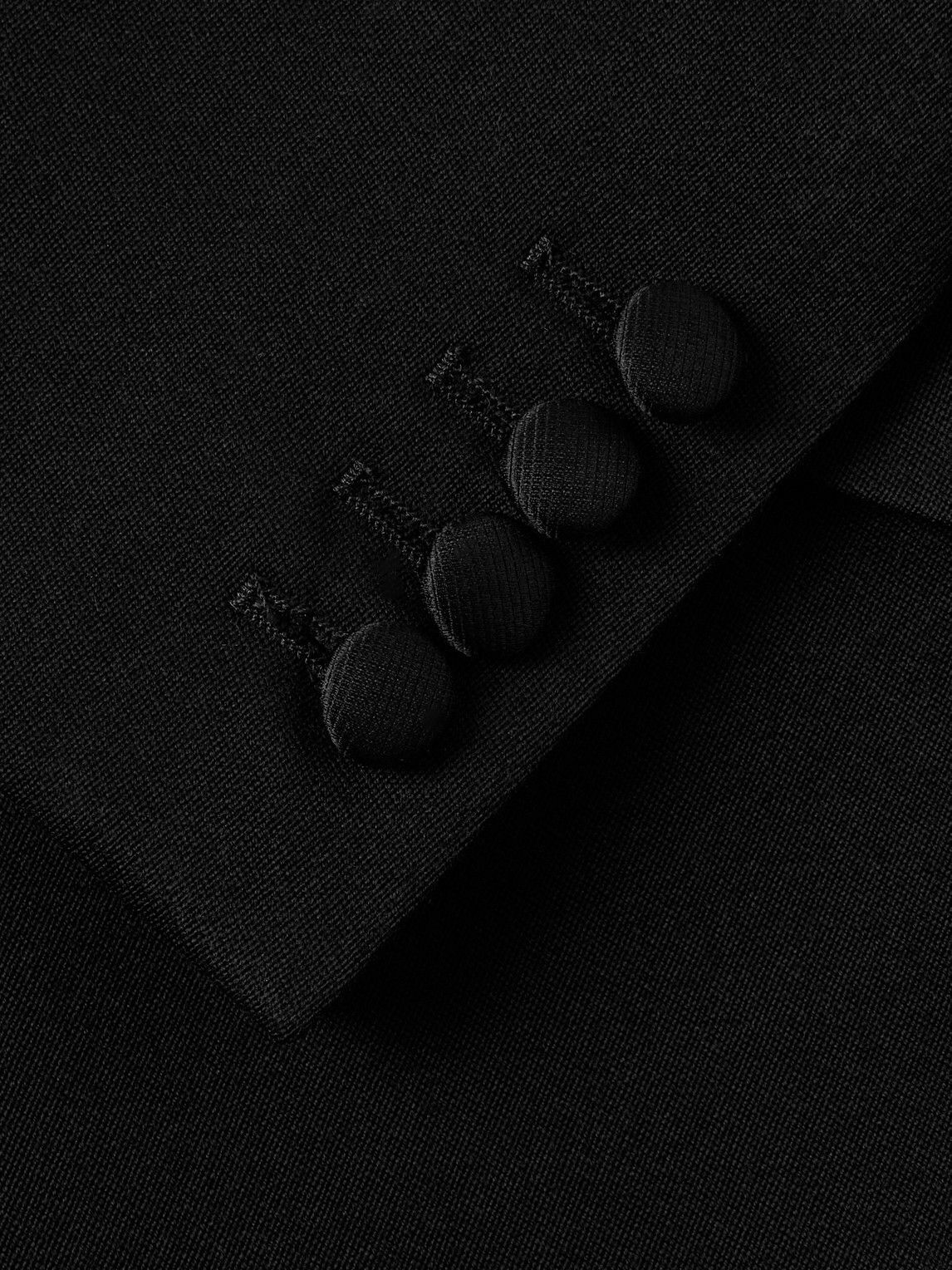Favourbrook - Tommy Slim-Fit Grosgrain-Trimmed Wool Tuxedo Jacket - Black