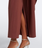 Roland Mouret Crystal-embellished jersey maxi dress