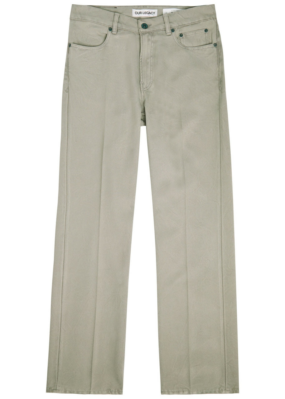 Our Legacy Carlson Cut Bootcut Woven Trousers Grey