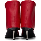 FIDAN NOVRUZOVA Red Iman Stiletto Heel Boots