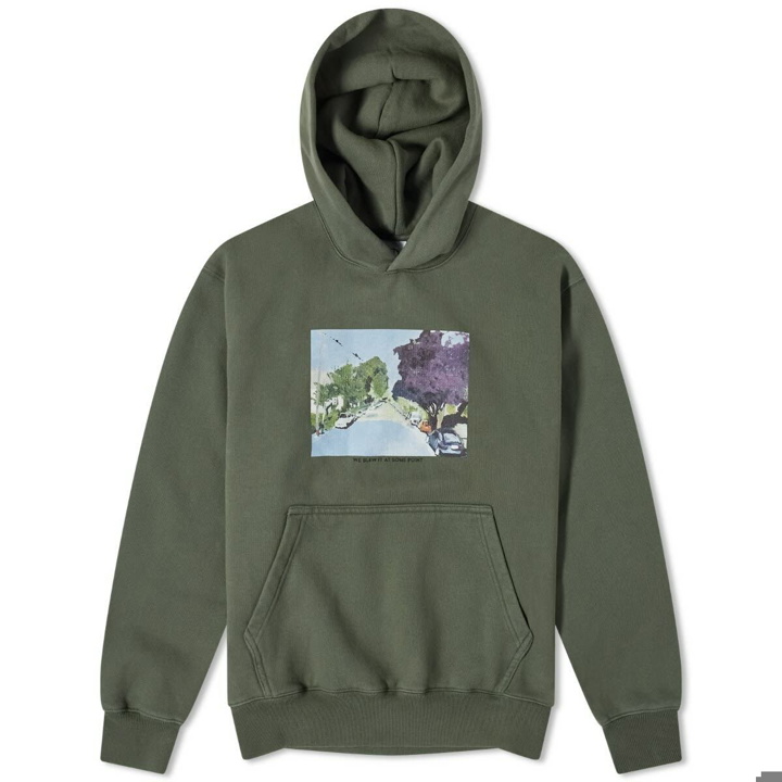 Photo: Polar Skate Co. Men's We Blew It At Some Point Hoodie in Grey Green