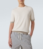 Zegna Waffle-knit silk, linen, and cashmere sweater