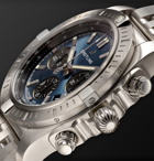 Breitling - Chronomat B01 Chronograph 44mm Stainless Steel Watch - Men - Blue
