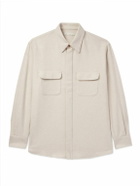UMIT BENAN B - Wool and Cashmere-Blend Overshirt - Neutrals