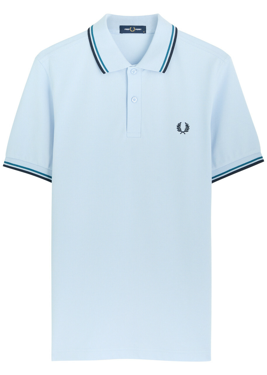 Fred Perry Logo-embroidered Piqué Cotton Polo Shirt Light