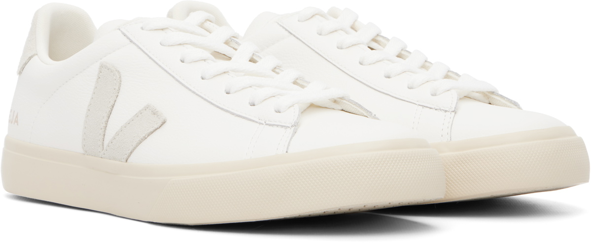 VEJA White Campo Leather Sneakers