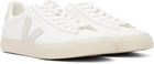 VEJA White Campo Leather Sneakers
