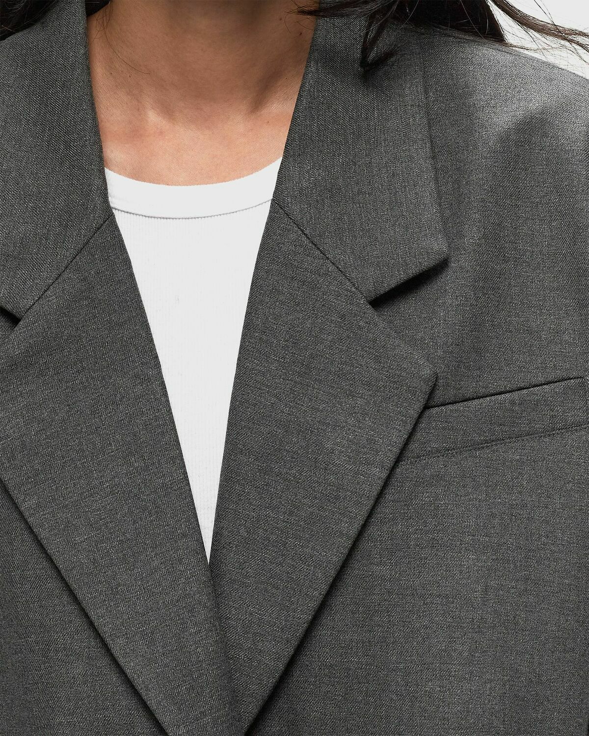 Gestuz Paulagz Melange Oz Blazer Grey Blazers