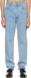 Eckhaus Latta Blue Straight-Leg Jeans