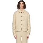 King and Tuckfield Beige Harrington Jacket