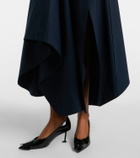 Givenchy Asymmetric cotton poplin maxi skirt
