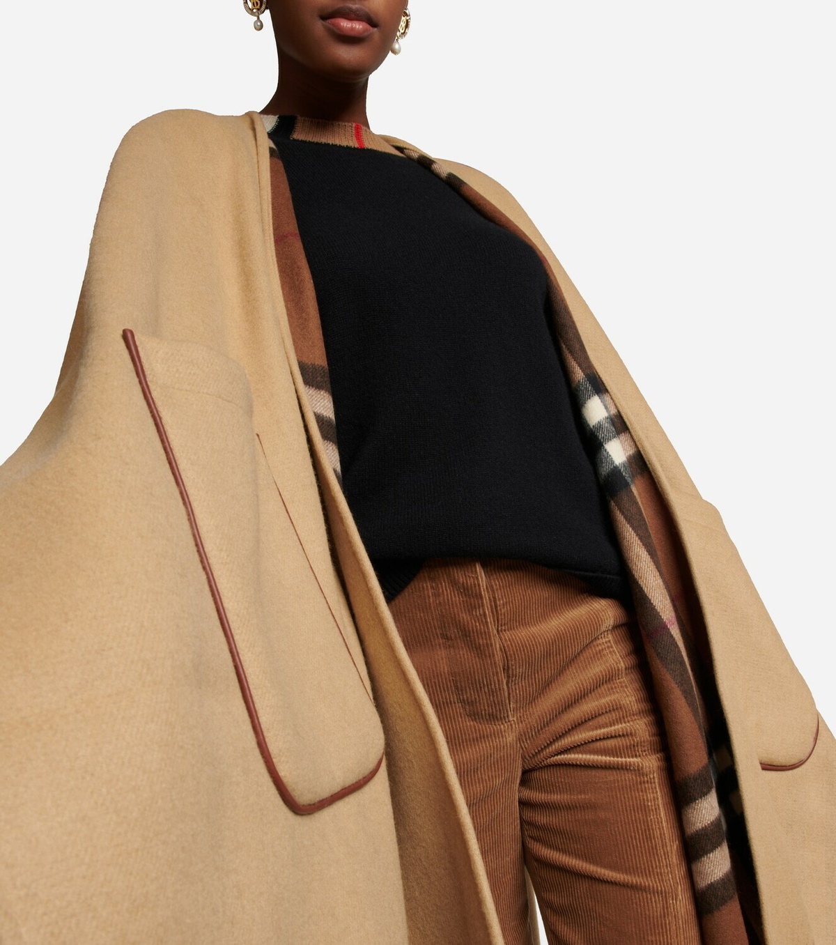 Burberry - Vintage Check wool and cashmere poncho Burberry Burberry - Vintage Check wool and cashmere poncho Burberry