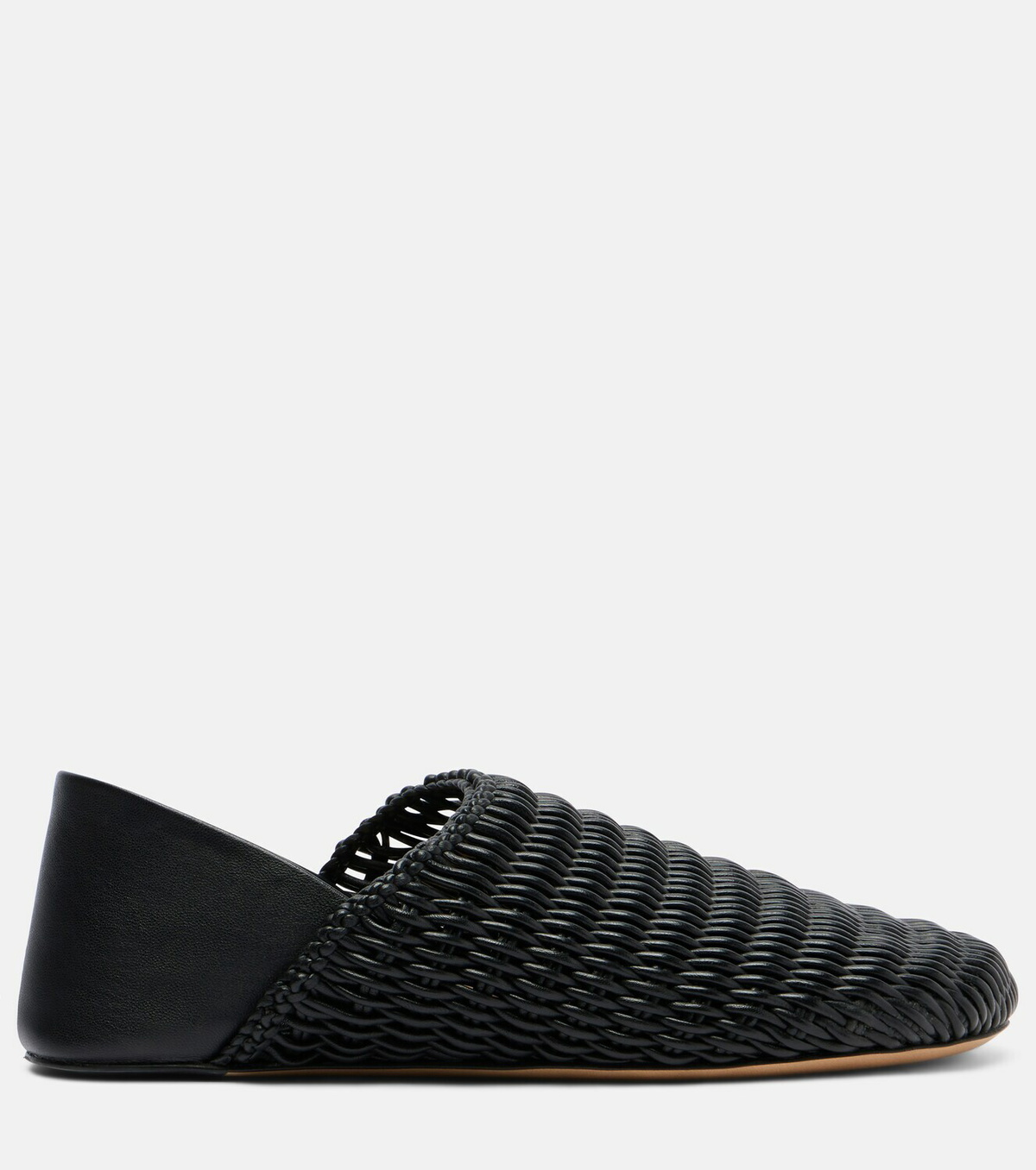 JW Anderson Babouche woven leather loafers