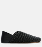 JW Anderson Babouche woven leather loafers