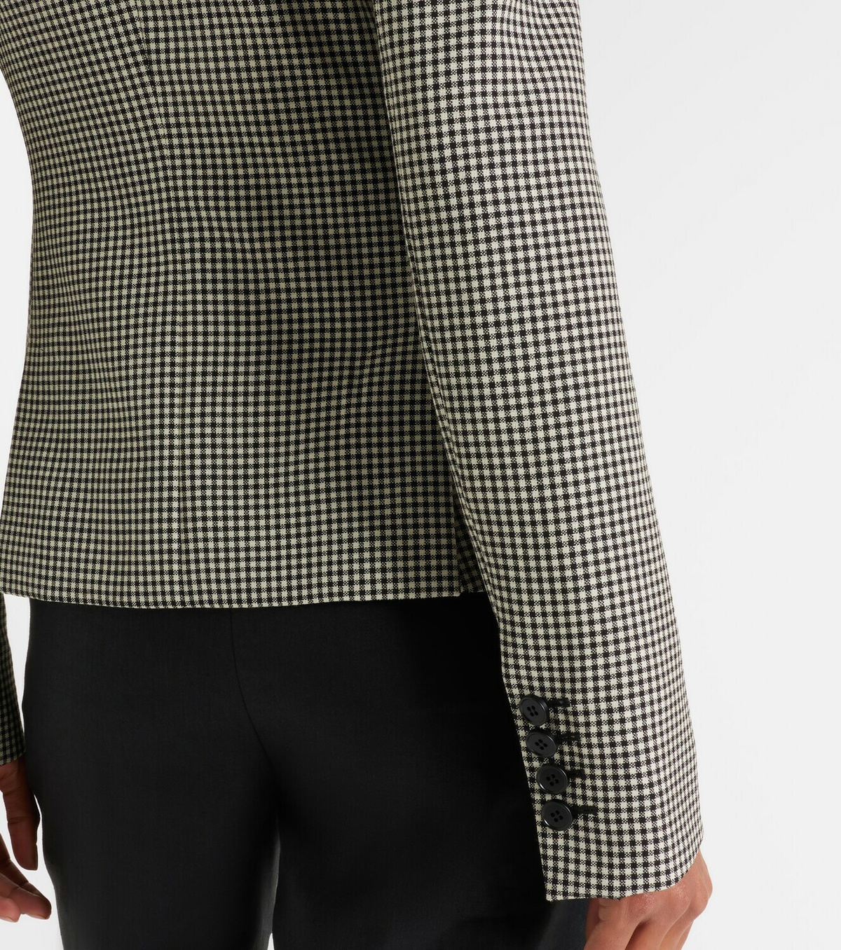 McQueen Gingham layered blazer