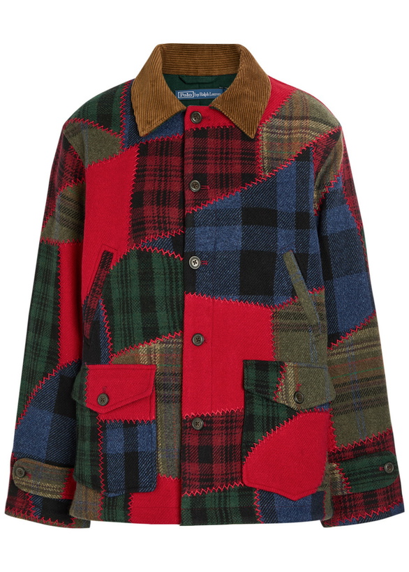 Photo: Polo Ralph Lauren Patchwork Wool-blend Jacket Multicoloured 1