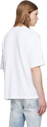 Dsquared2 White 'Dsquared2' Embroidered Loose Fit T-shirt