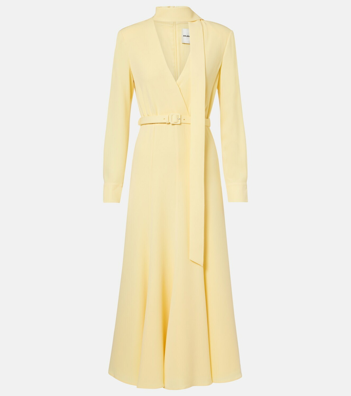 Roland Mouret Belted cady midi dress