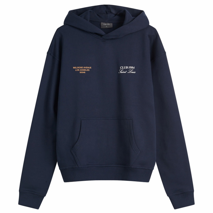 Photo: Club 1984 Men's Melrose 1984 Hoodie in Navy