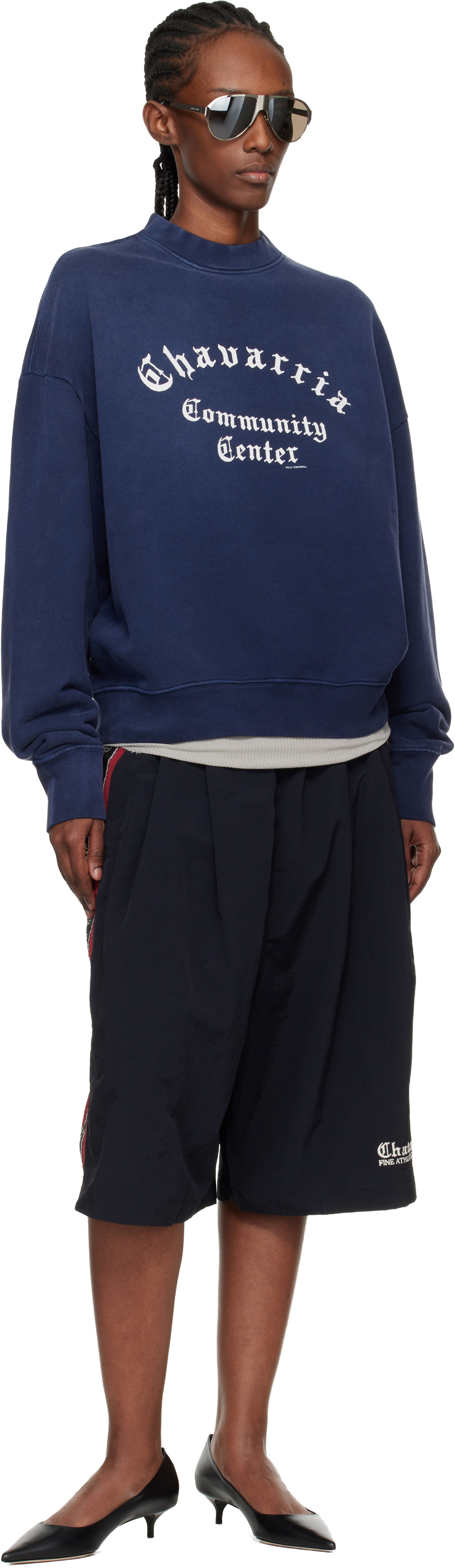 WILLY CHAVARRIA Navy 'Chavarria Community Center' Standard Sweatshirt