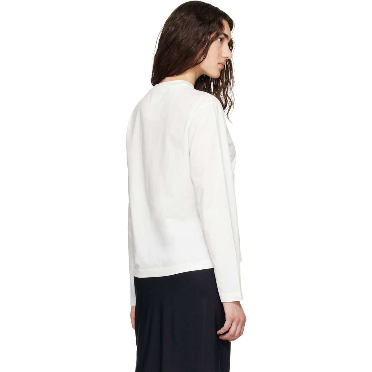 Jil Sander White Cotton Crew-Neck T-shirt