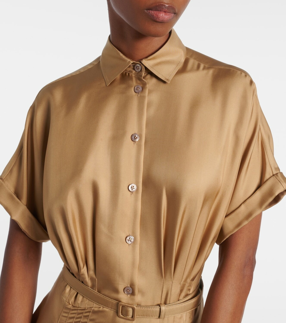 Ralph Lauren Collection Silk satin midi dress