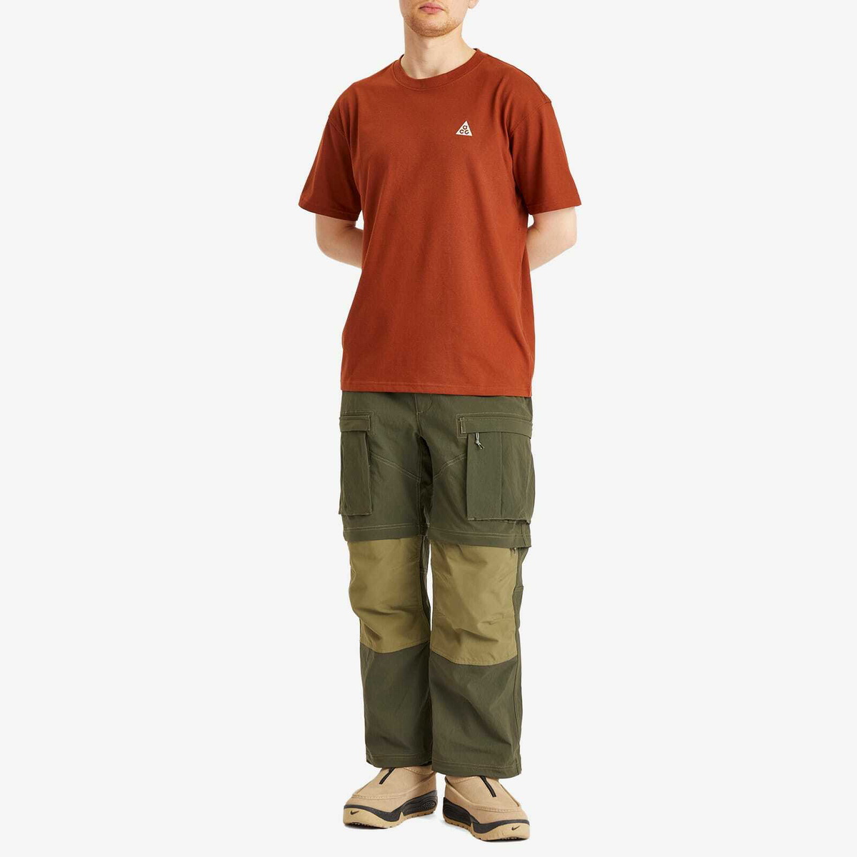 Nike Acg Smith Summit Pant in Sequoia/Olive/White