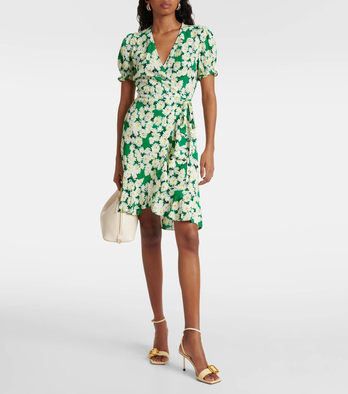 Diane von Furstenberg Emilia floral crêpe wrap dress