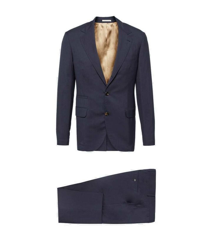 Photo: Brunello Cucinelli Single-breasted wool and silk suit