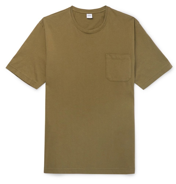Photo: Aspesi - Cotton-Jersey T-Shirt - Green