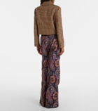 Etro Paisley cotton-blend flared pants