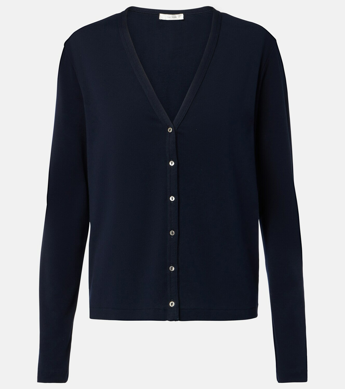 The Row Cresp ribbed-knit cotton jersey cardigan