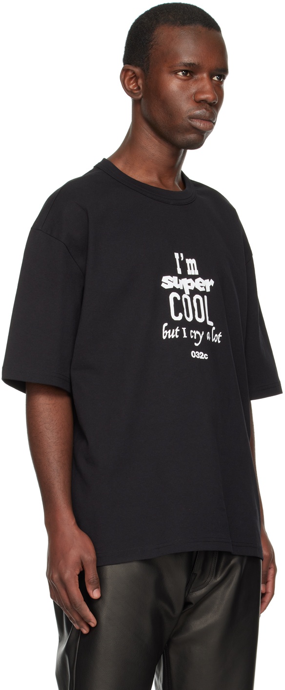 032c Black 'Cry' T-Shirt
